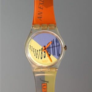 1990 TYPE SETTER GK131 Swatch Watch | Retro Vintage Swiss Watch